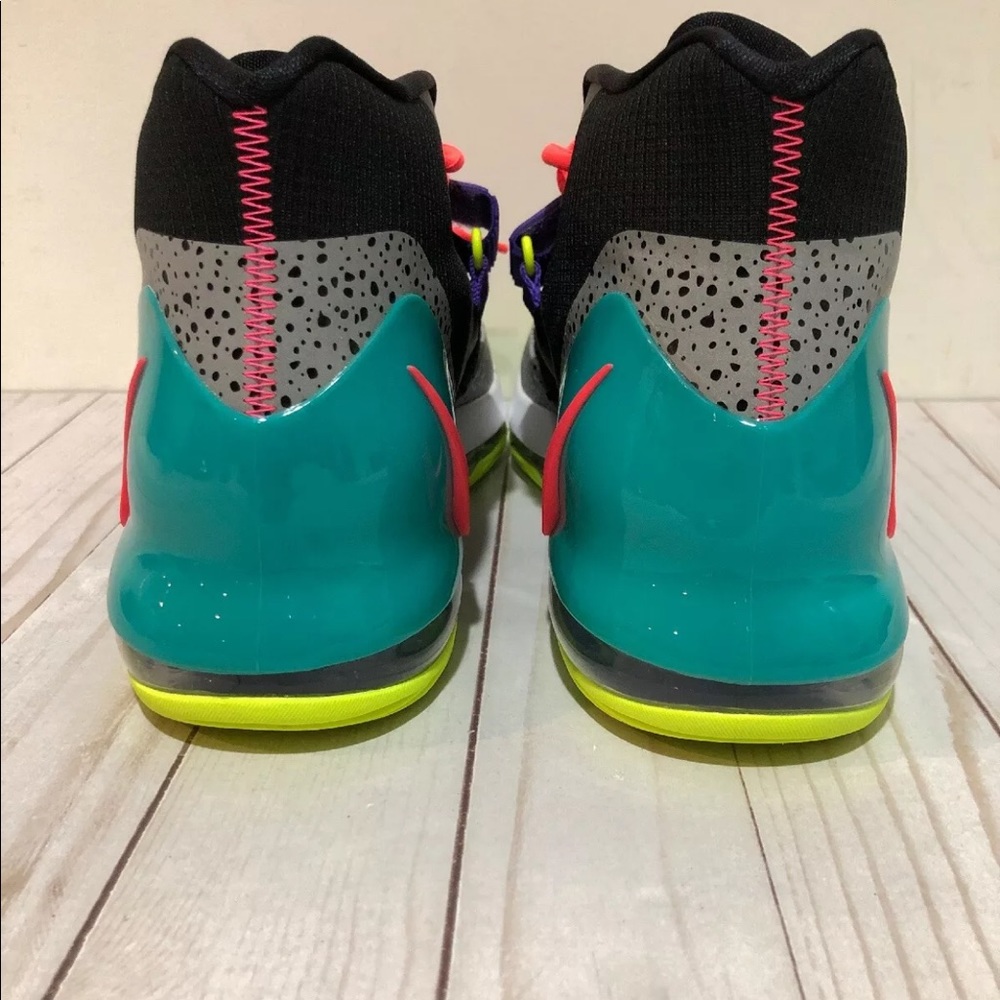 Nike Air Force Max Black/Hot Punch-Volt-New Green - Picture 6 of 8